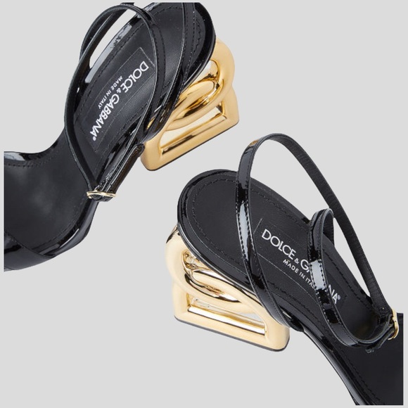 ❌SOLD❌ DOLCE & GABBANA DG Pop Keira 105mm Patent leather sandals✨Size: EU 35 - Picture 7 of 7